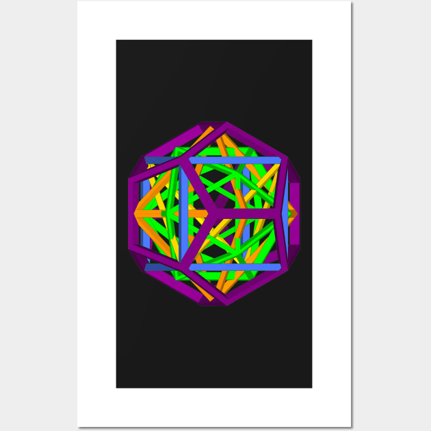 Gmtrx Seni Lawal nested Platonic solids Wall Art by Seni Lawal